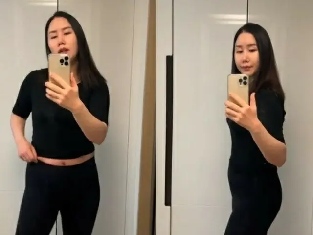 “三つ子出産”芸人ファン・シニョン、106kgから74kgに「いつか腹筋を」（画像提供:wowkorea）