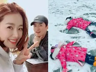女優ソ・イヒョン、雪の上のかわいい“エンジェル”を公開…娘たちと雪遊び