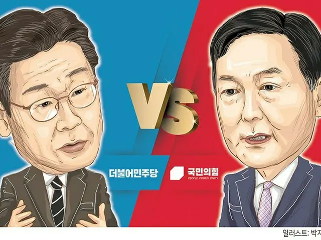 韓国の李在明 次期大統領選候補と尹錫悦候補の支持率が「超接戦」の様相をみせたという世論調査の結果が公開された（画像提供:wowkorea）