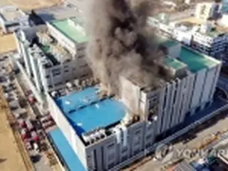 韓国中部・清州の化学工場で火災　１人死亡・３人負傷