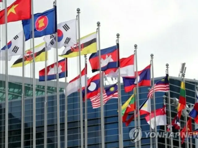 ASEAN諸国の国旗（資料写真）＝（聯合ニュース）