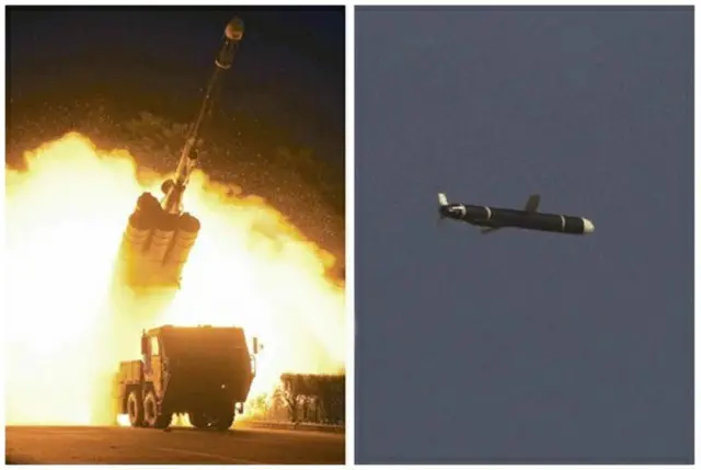 北朝鮮が昨年9月に実施した「新型長距離巡航ミサイル」試験発射の様子（画像提供:wowkorea）