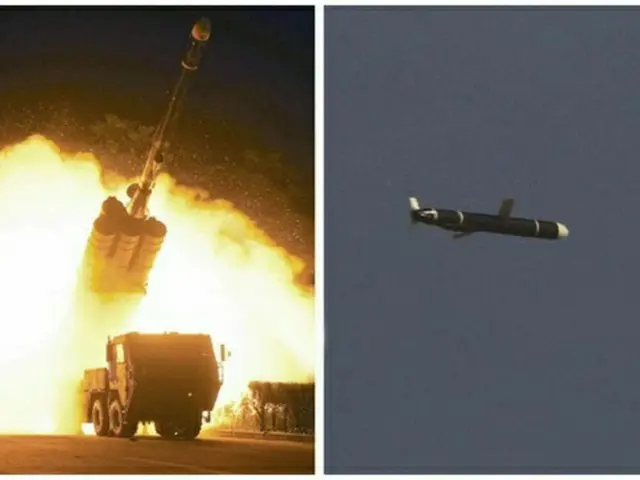 北朝鮮が昨年9月に実施した「新型長距離巡航ミサイル」試験発射の様子（画像提供:wowkorea）