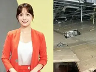 食堂で「天井崩壊」を目撃…韓国女子アナ「泣く店主に心が痛む…補償されますように」