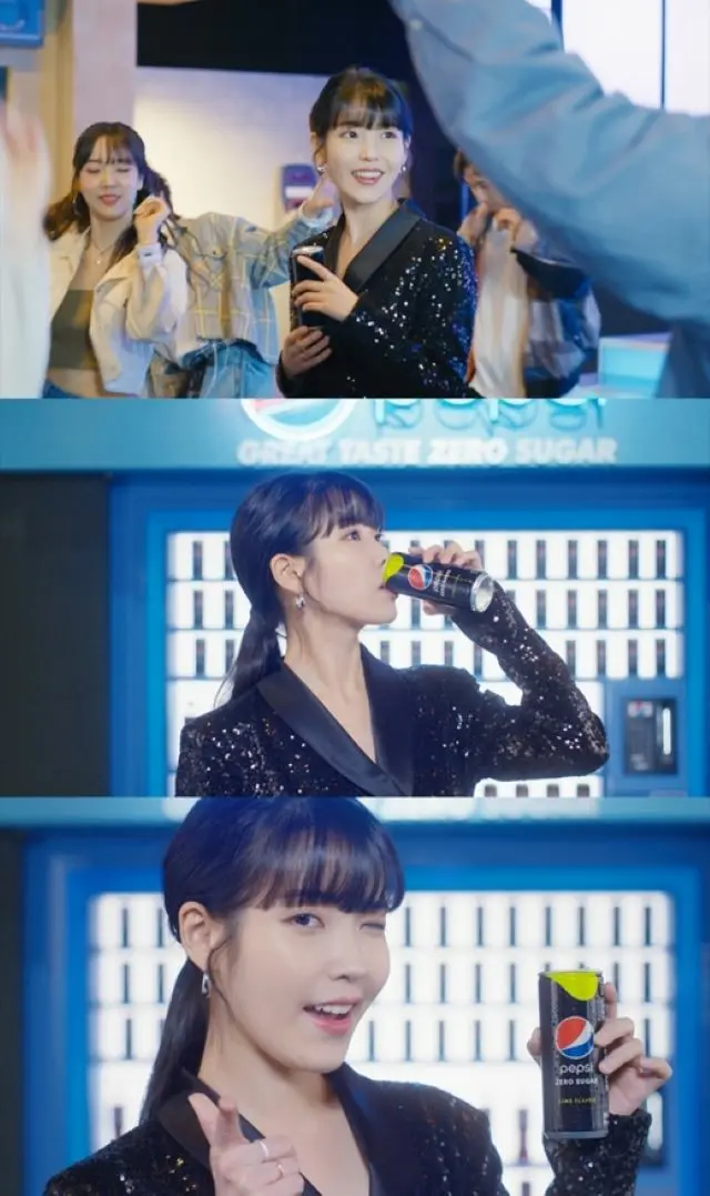 “2022 PEPSI パートナー”IU（アイユー）、ブラックのドレス姿でウィンク発射…動画公開で注目（画像提供:wowkorea）