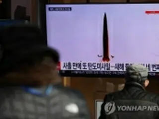 北朝鮮が今年７回目の発射　弾道ミサイルか
