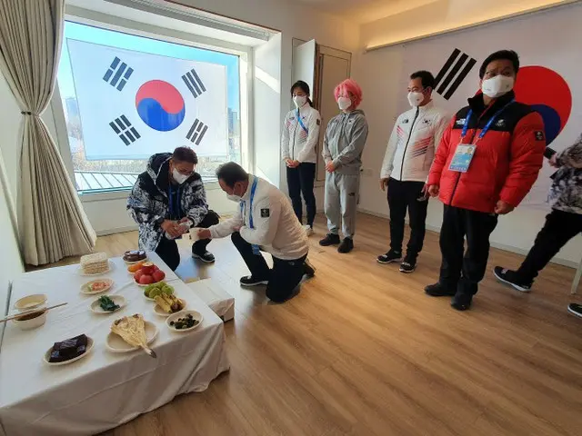 北京到着の韓国選手団、旧正月の伝統行事を現地で開催 「選手団の善戦と健康を祈願」（画像提供:wowkorea）