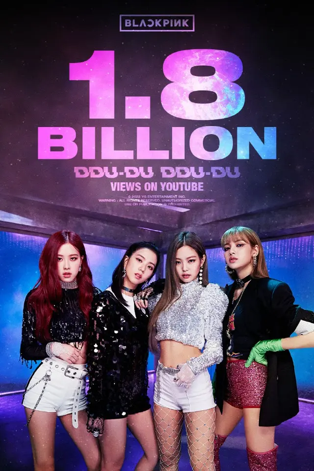 「BLACKPINK」、「DDU-DU DDU-DU」MVの再生回数18億回突破…K-POPグループ初（画像提供:wowkorea）