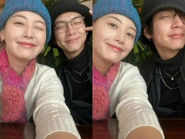 さすが“目の保養姉弟”キム・ジェギョン（元RAINBOW）、弟のキム・ジェファン（N.Flying）とそっくりな仲良しスマイル（画像提供:wowkorea）