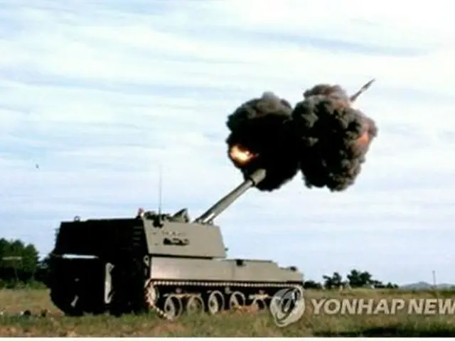 Ｋ９自走砲（防衛事業庁提供）＝（聯合ニュース）