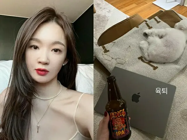 「Davichi」カン・ミンギョン、“育児引退”後ビール一本…ゆったりと（画像提供:wowkorea）