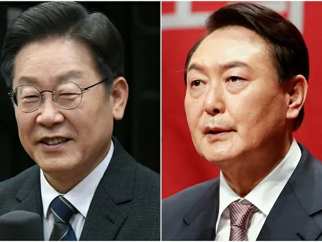 韓国の李在明 次期大統領選候補と尹錫悦候補の支持率は、依然として「接戦」状態にあることがわかった（画像提供:wowkorea）