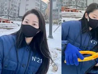 “「SHINHWA」チョンジンの妻”リュ・イソさん、雪の妖精みたい…「チョンジンと雪アヒルを作るのも楽しい」