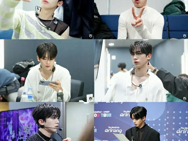 キム・ヨハン（WEi）、ソロデビュー音楽番組のビハインドカットを公開（画像提供:wowkorea）
