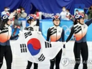 ショートトラック女子３千リレー　韓国が銀＝北京五輪