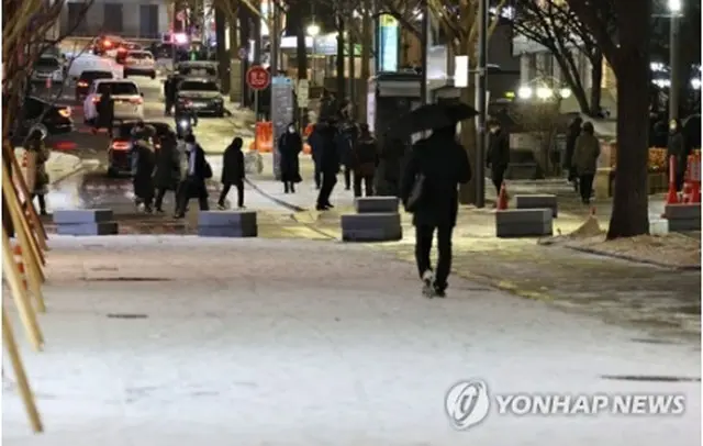 積雪した1月17日のソウル市内（資料写真）＝（聯合ニュース）