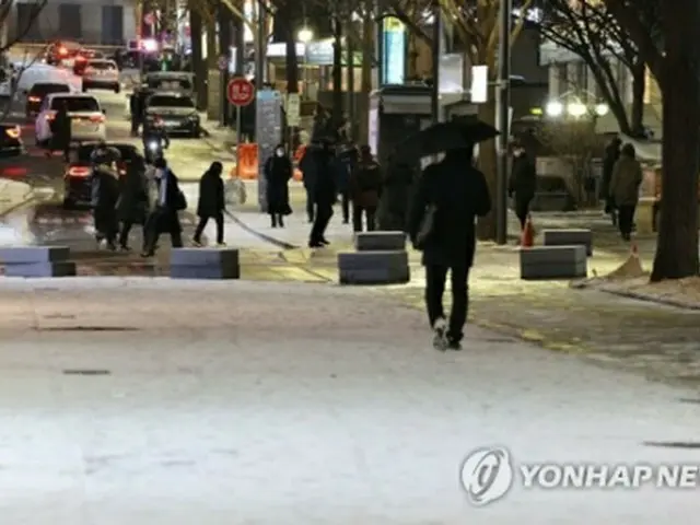 積雪した1月17日のソウル市内（資料写真）＝（聯合ニュース）