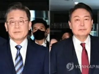 韓国大統領選の選挙運動開始　李氏・尹氏ら各候補が第一声