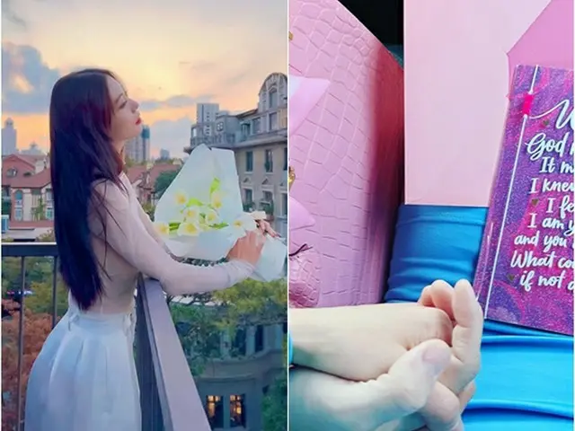 女優クララ、夫の手を握り愛が爆発 「マイラブ」(画像提供:wowkorea)