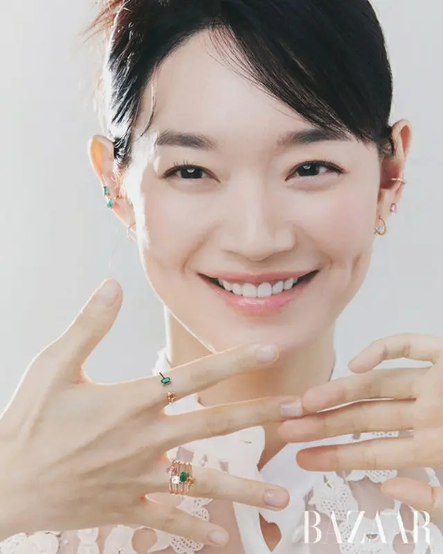 女優シン・ミナ、彼氏のキム・ウビンも惚れたえくぼ美女（画像提供:wowkorea）