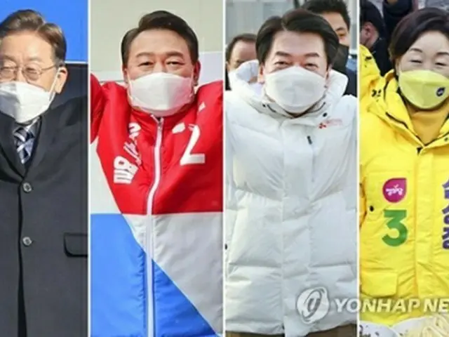 左から李氏、尹氏、安氏、沈氏（共同取材団）＝（聯合ニュース）