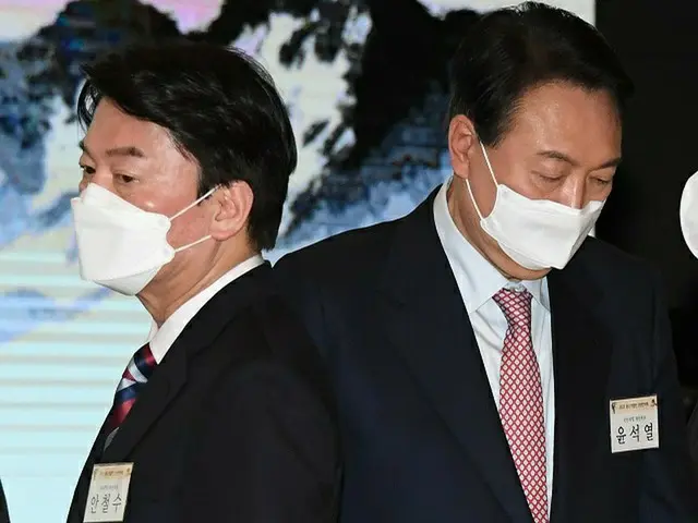 韓国の安哲秀次期大統領選候補（左）と尹錫悦候補（画像提供:wowkorea）