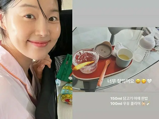 女優ハン・ジヘ、愛娘の食べっぷりに大満足「とてもよく食べる」（画像提供:wowkorea）