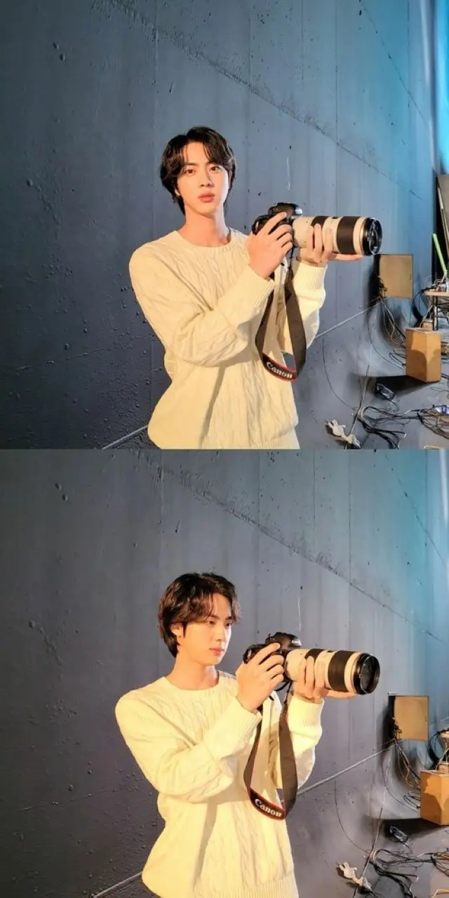 “ラスベガス公演決定”「BTS（防弾少年団）」のJIN、カメラで隠れてしまいそうな小顔ぶり…彼氏感満載の近況ショット（画像提供:wowkorea）