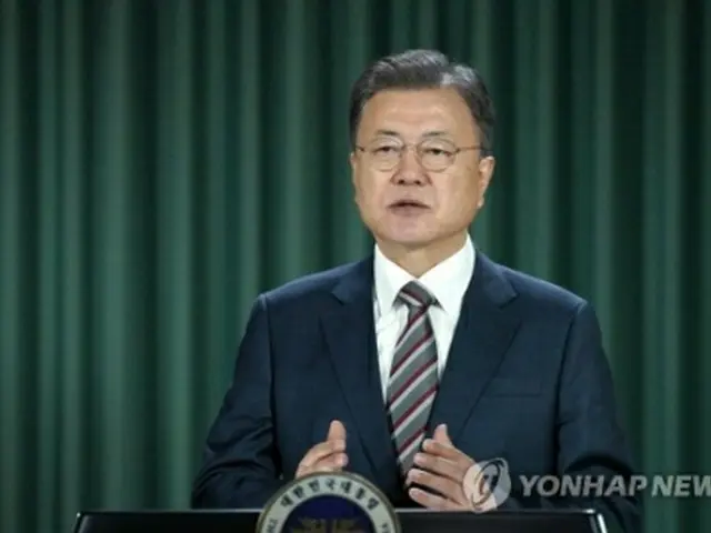 文大統領（青瓦台提供）＝（聯合ニュース）≪転載・転用禁止≫