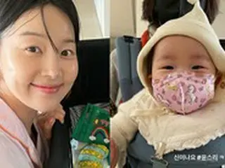 女優ハン・ジヘの娘ユンスルちゃん、ものもらいで病院へ「なぜか楽しい気分」