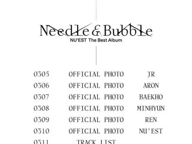 「NU’EST」、ベストアルバム「Needle ＆ Bubble」のプロモーションスケジューラー公開（画像提供:wowkorea）