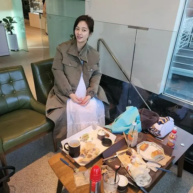 女優ファン・ジョンウムが妊娠中の幸せな日常を公開した。（画像提供:wowkorea）