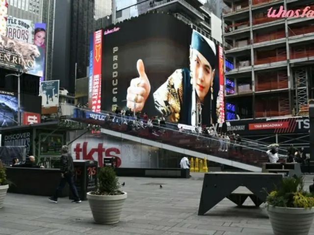 SUGA（BTS）、米タイムズスクエアに誕生日広告（画像提供:wowkorea）