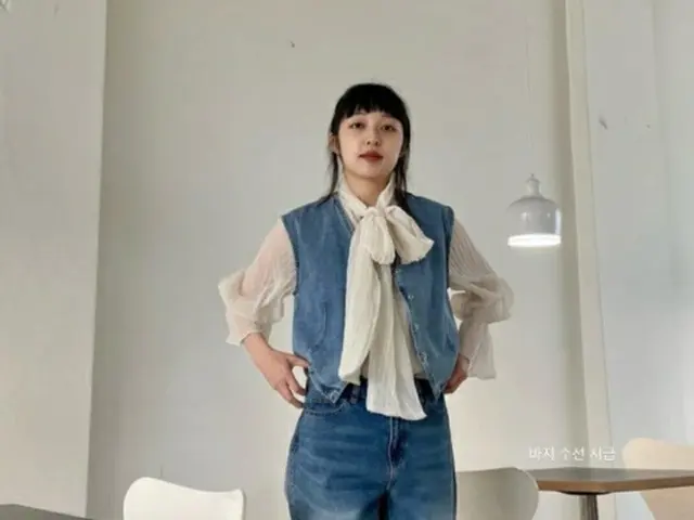 女優キム・ボラ、ラブリーで斬新なデニムファッション（画像提供:wowkorea）