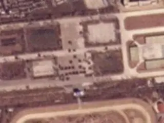北朝鮮の軍事パレード訓練場に最大６千人の兵士　来月開催へ準備か