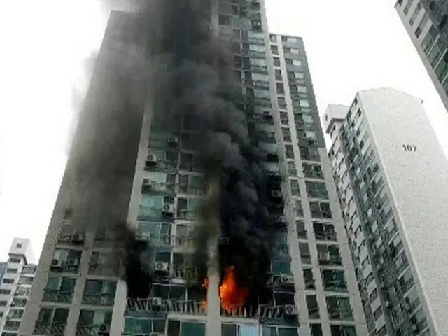 ソウル東大門区の高層マンションで火災...1人死亡＝韓国（画像提供:wowkorea）