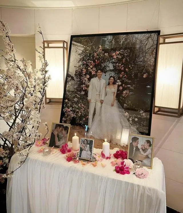 祝ヒョンビン＆ソン・イェジン、 フォトテーブルもロマンティック（画像提供:wowkorea）