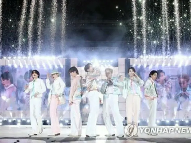 3月に開催されたBTSのソウル公演の様子（所属事務所提供）＝（聯合ニュース）≪転載・転用禁止≫