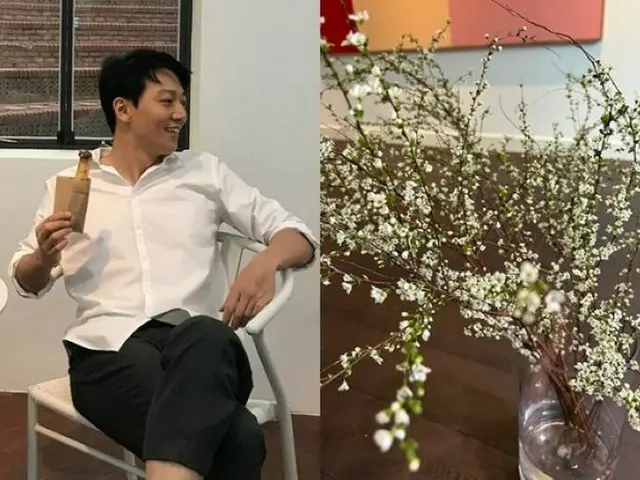 俳優のキム・レウォン、4か月ぶりに伝えた近況は生け花に夢中の様子…季節の花をパチリ（画像提供:wowkorea）