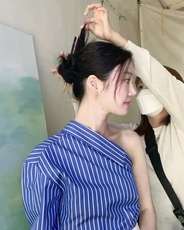 女優イ・ユビ、反射板が必要が無い「輝く白い肌」（画像提供:wowkorea）