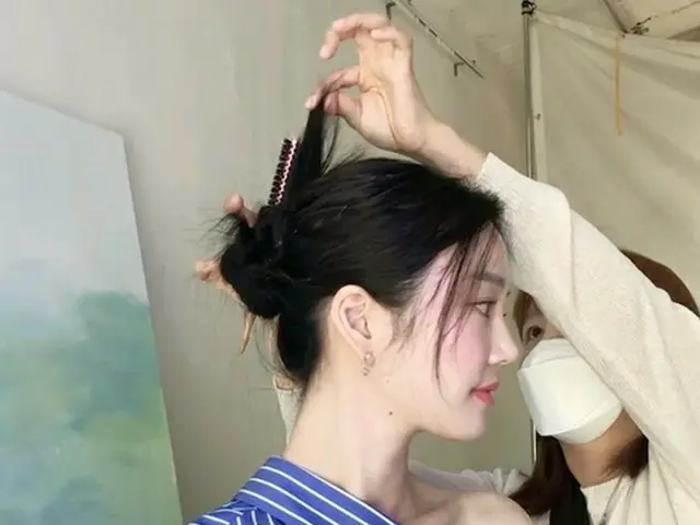 女優イ・ユビ、反射板が必要が無い「輝く白い肌」（画像提供:wowkorea）