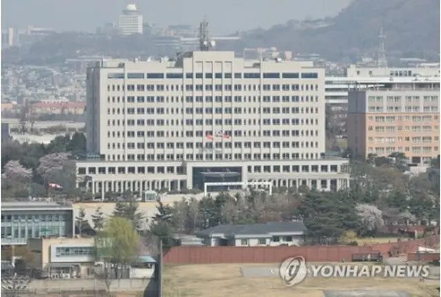 大統領執務室の移転先となる国防部庁舎＝6日、ソウル（聯合ニュース）