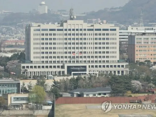 大統領執務室の移転先となる国防部庁舎＝6日、ソウル（聯合ニュース）
