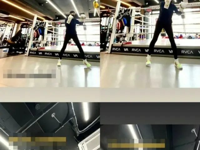女優キム・ヘス、スリムな美脚でパワーさく裂キック…ボクシングクイーンの実力（画像提供:wowkorea）