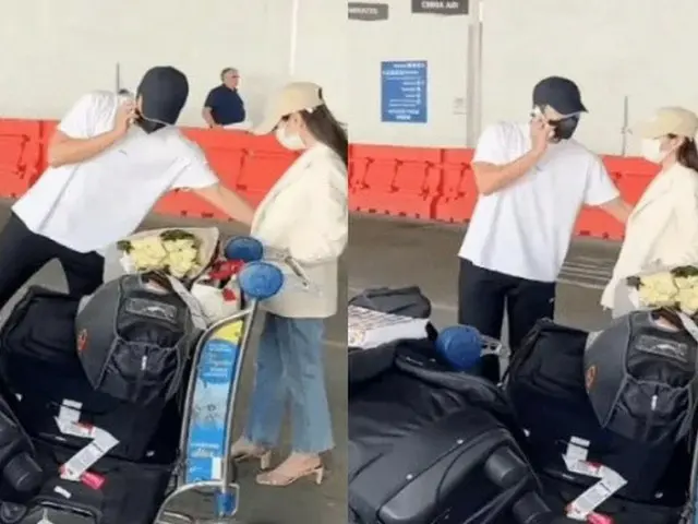 新郎ヒョンビン、空港で新妻ソン・イェジンを守る姿が話題1（画像提供:wowkorea）