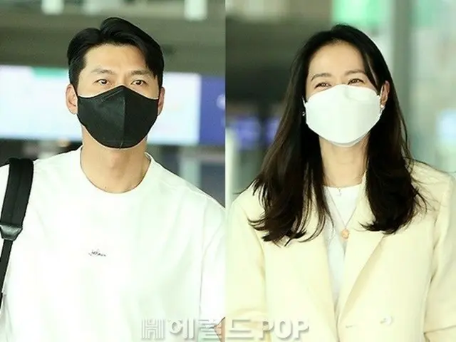 11日午後、仁川国際空港から米LAに出国した2人（画像提供:wowkorea）