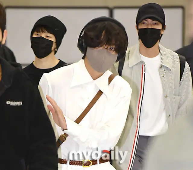 「BTS（防弾少年団）」JIN、 SUGA、J-HOPE、 JIMIN、V、JUNGKOOK、米公演を終えて帰国＝仁川国際空港（画像提供:wowkorea）