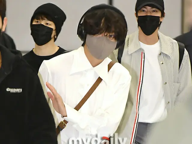 「BTS（防弾少年団）」JIN、 SUGA、J-HOPE、 JIMIN、V、JUNGKOOK、米公演を終えて帰国＝仁川国際空港（画像提供:wowkorea）