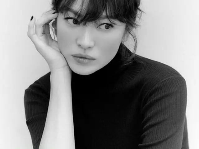 女優ソン・ヘギョがパク・ヒョンシク（ZE:A）からのコーヒーワゴンに感謝を示した。（画像提供:wowkorea）