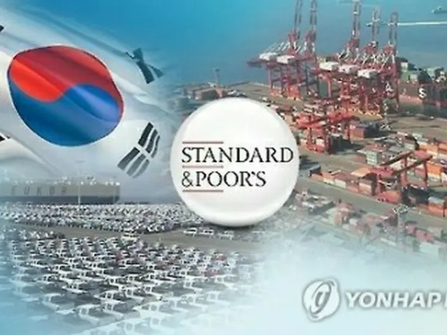 Ｓ＆Ｐは韓国の格付けを据え置いた（コラージュ）＝（聯合ニュースＴＶ）